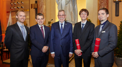 Christoph Dobraunig and Thomas Unterluggauer graduate sub auspiciis praesidentis