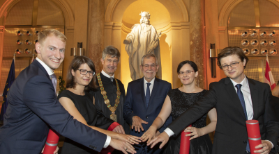 Graduation "sub auspiciis" for Maria Eichlseder and Peter Pessl